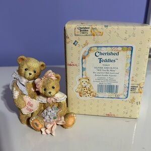 Cherished Teddies 'Oliver and Olivia’ “Will You Be Mine” Figurine